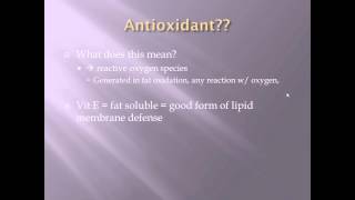 Vitamin E Antioxidant [upl. by Orferd808]