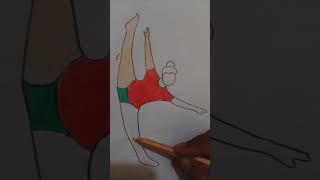 Exercise position drawing stylish girl art pencilsketch drawing [upl. by Moffitt675]