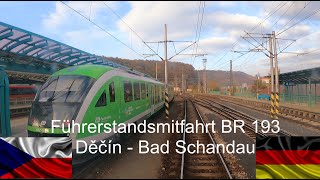 Führerstandsmitfahrt BR 193 Grenzverkehr Tschechien  Deutschland in der sächsischen Schweiz [upl. by Adaran]