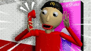 BALDI WORKS AT MCDONALDS  Baldi’s Basics MOD [upl. by Crissie]