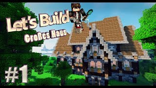 Minecraft großes MITTELALTERLICHES Haus Bauen Tutorial Deutsch Part 1 [upl. by Ziwot]