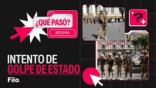 INTENTO DE GOLPE DE ESTADO EN BOLIVIA MILITARES irrumpieron en PALACIO DE GOBIERNO con TANQUES [upl. by Einatsed119]