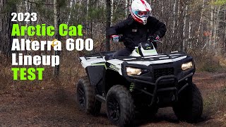 2023 Arctic Cat Alterra 600 Test Review [upl. by Emyaj]