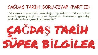 kpss ÇAĞDAŞ TARİH IIDÜNYA SAVAŞI SORU CEVAP PART II [upl. by Htiel]