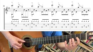 Comptine dun autre été Easy fingerstyle tutorial [upl. by Bashemeth250]