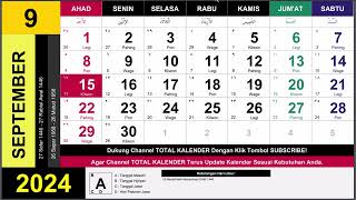 Kalender 2024 Lengkap Dengan Weton Pasaran Jawa [upl. by Lehcor897]