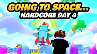 Reaching the Spaceship in Pet Sim 99 Hardcore Day 4 [upl. by Akihdar]