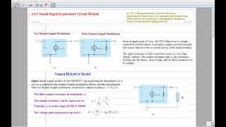 Lecture 28 Small Signal Equivalent Circuit Models [upl. by Lorain]