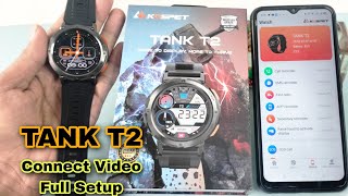 How To Connect Kospet TANK T2 Smartwatch Full Setup with Android Phone  Tech Den [upl. by Schlessel121]