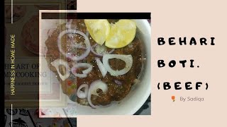 Behari boti recipe  Beef behari boti recipe  Beef bihari boti recipe in urdu  By Sadiqa [upl. by Livi]