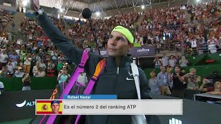 RAFAEL NADAL entrance to EXHIBITION in BUENOS AIRES vs Casper Ruud [upl. by Elimaj]