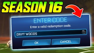 New Free Redeem Code In Rocket League Season 16 [upl. by Perot]