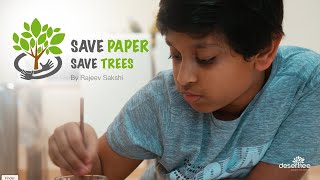 Save Paper Save Trees  World Environment Day Message [upl. by Atnod754]