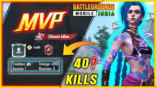 HIGHEST SOLO VS SQUAD KILL RECORD THIS SEASON  40 KILLS  Faroff BGMI [upl. by Paryavi902]