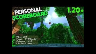 Minecraft how to make a cool scoreboard [upl. by Denton735]