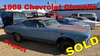 SOLD  1969 Chevrolet Chevelle Project  Walk Around [upl. by Llemij]