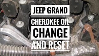 How To  Jeep Grand Cherokee WK2 30L Eco Diesel Oil Change and Oil Life Reset [upl. by Nyroc]