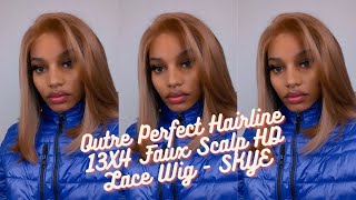 Glamourtress  Outre Perfect Hairline 13X4 Faux Scalp HD Lace Wig  SKYE [upl. by Haneen]