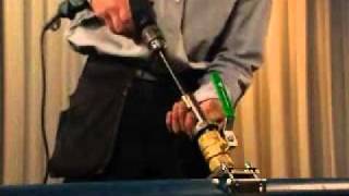 How To Knock Out A Tap Hole in A Ceramic Sink with Reginox  Toolstation [upl. by Nickey568]