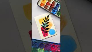 Artistic vibes shortsyoutube bohoart watercolorart [upl. by Leunamnauj139]