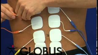 GLOBUS Italia  Electrostimulation of rectus abdominalis 4 Channels 8 Electrodes [upl. by Olim156]