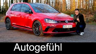 Volkswagen VW Golf GTI Clubsport FULL REVIEW test driven 265 hp Autobahn special  Autogefühl [upl. by Dhar]