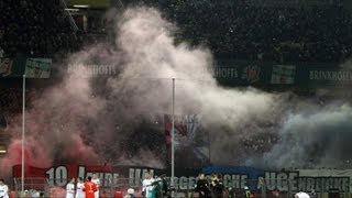 Pyro und Rauchbomben der quotGästequot Borussia Dortmund 1 FC Nürnberg BVB FCN 2013 [upl. by Nednyl]