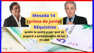 ✅Mesada 14 Requisitos quienes la reciben y porque estaba suspendida [upl. by Carson]