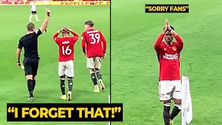 Amad Diallo says sorry to United fans after getting RED CARD following his goal vs Liverpool [upl. by Nauaj989]