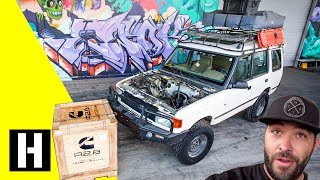 Scotto’s Land Rover Discovery is next up with a Cummins R28 Diesel Swap [upl. by Aekan928]