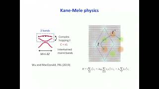 Kin Fai Mak  KaneMeleHubbard physics in semiconductor moiré materials April 20 2022 [upl. by Pirbhai199]