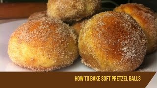 Soft pretzel recipe  Pretzel bites  Cinnamon sugar soft pretzel bites recipe [upl. by Dillon]