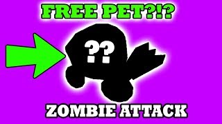 HOW TO GET A FREE PET IN ROBLOX ZOMBIE ATTACK  GIVING OUT FREE DAILY ROBUX [upl. by Ettennaej]