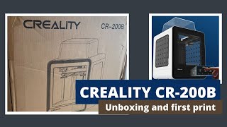 Creality CR200B unboxing and first print  Z3DP Live stream [upl. by Schreibman]