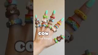 🐮•Tutorial de cómo hacer anillos de arcilla  tuto de cómo hacer la masa•🐮 [upl. by Lewendal88]