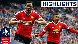 Everton 12 Manchester United  Martial Wins it For United  Emirates FA Cup 201516 SemiFinal [upl. by Marty]