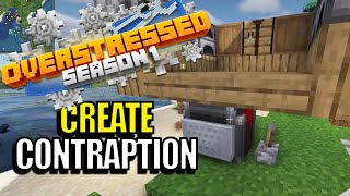 Ep3 Create Contraption  Overstressed Modded Minecraft SMP [upl. by Attaymik]