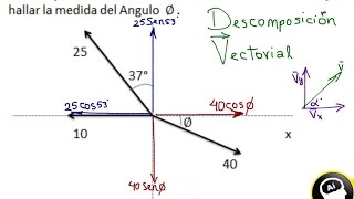 Como se hace la descomposición rectangular de vectores [upl. by Tavie]