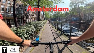 Amsterdam Bike Tour 4K  From ARTIS to Museumplein on a Sunny Day  GOPRO Hero12 [upl. by Ahsilahs]