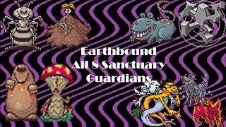 Earthbound  All 8 Sanctuary Guardian Fights [upl. by Adnahs135]