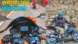 He Doing Wrong side driving 😡  New Tehri Vlog In R15M New Model  ASR PAHADI [upl. by Collen]