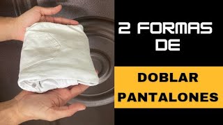 Doblar pantalones para maleta [upl. by Akcirred]