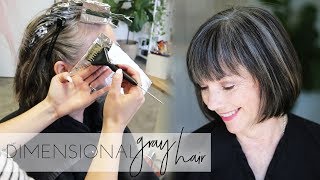 How to add dimension back into Natural Gray Hair Color  Transition to Gray Hair Naturally [upl. by Bright]