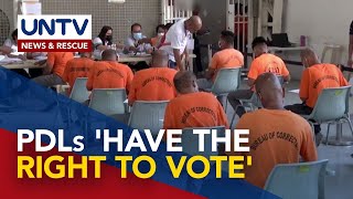 Comelec holds voter education for persons deprived of liberty [upl. by Ahsimak]