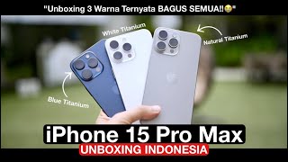 Release Day Unboxing iPhone 15 Pro Indonesia 2023 [upl. by Odlanar]