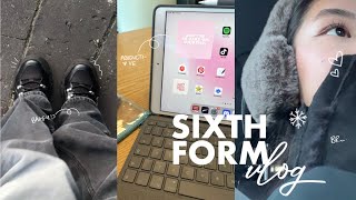 SIXTH FORMcollege vlog❄️ productive realistic  day in the life [upl. by Noda47]