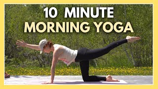 10 min Morning Yoga Flow  Sweet amp Gentle Morning Yoga Routine [upl. by Tullus]