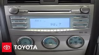 2007  2009 Camry HowTo CD Function  Single CD Player  Toyota [upl. by White]