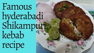 Famous Hyderabadi Shikampuri Kebab RecipeEasy To MakeYogurtFilled Shami Kebabs foodbot [upl. by Lennej]