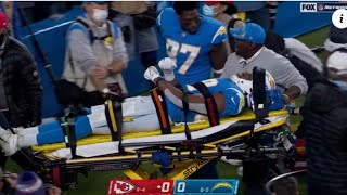 Prayers up for Donald Parham 🙏 HORRIFIC Injury  Chargers vs Chiefs TNF [upl. by Adnilam275]